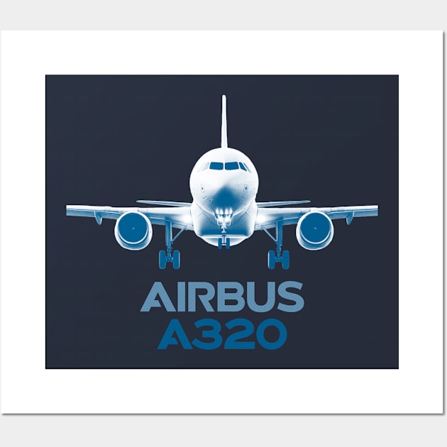 A320 front view Wall Art by Caravele